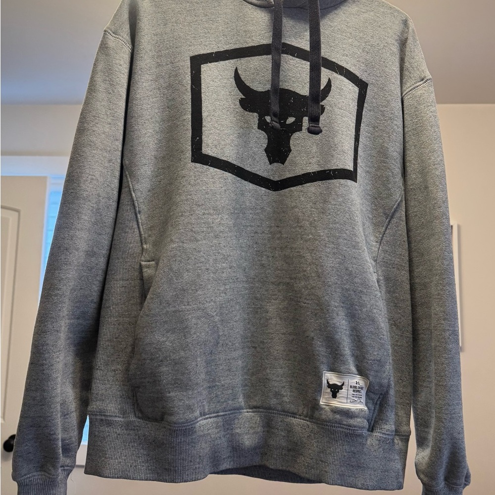 Under Armour Gray Hoodie with Black Logo